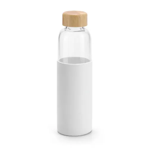 Botella de vidrio con cierre de bambú de 600ml REF 94699