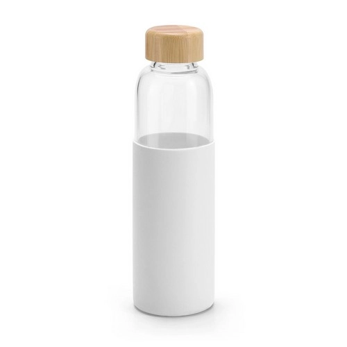 Botella de vidrio con cierre de bambú de 600ml REF 94699