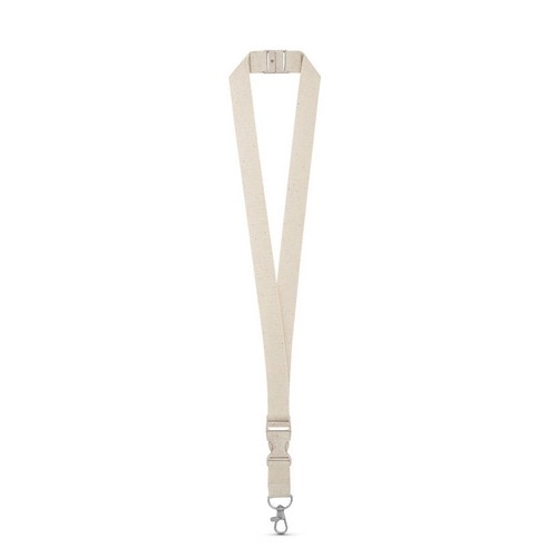 Lanyard de algodón con mosquetón de metal REF 94410