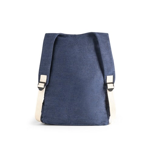 Mochila de denim reciclado con bolsillos delanteros REF 92094