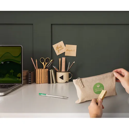 Bolsa multifunción de algodón reciclado con cremallera Ref 92077