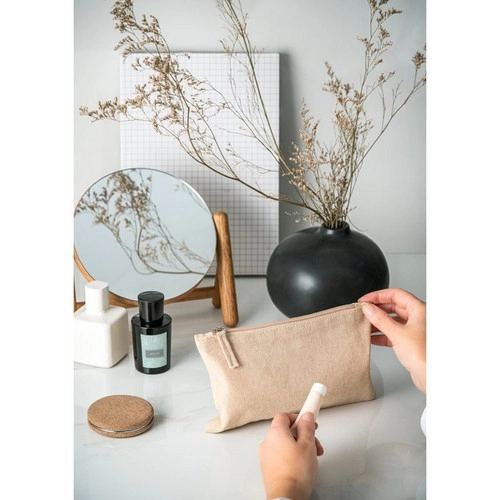 Bolsa multifunción de algodón reciclado con cremallera Ref 92077
